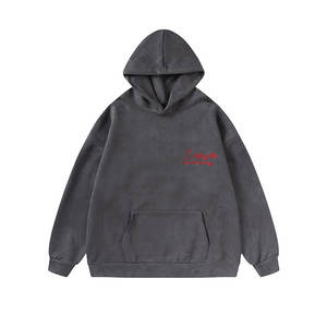 Ropa personalizada para hombre, Sudadera con capucha en relieve de estilo callejero, Jersey de algodón, Sudadera con capucha, sudaderas de hombre de gran tamaño Unisex - Product Image 2