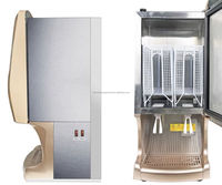 Distributeur de yaourt réfrigéré commercial, machine à distribuer du lait/jus/yaourt/boissons avec 2 sacs BIB de 10L
