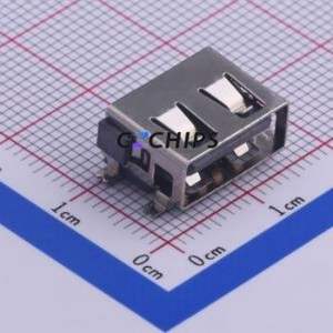 AF 10.0 QT-ZB6.8 USB Connector SMD Connector ( Connector Type: Type-A )( Protocol Standard: USB 2.0 )( Gender: Female ) - Product Image 1