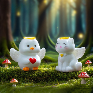 Weij Paesaggio Cartoonesco, Simpatiche Bambole di Animali, Decorazioni Fai-da-Te per Scrivania <span class=keywords><strong>e</strong></span> Auto, Piccoli Ornamenti - Product Image 4
