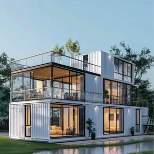 고품질 미적 디자인의 현대적이고 생동감 넘치는 컬러 블록 야외 건설 캠프 컨테이너 하우스 - Product Image 2