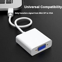 Adaptateur SYONG Mini vers VGA, adaptateur Mini DP DisplayPort vers VGA mâle vers femelle pour ThinkPad SurfacePro PC