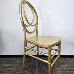 Chaises de banquet empilables de luxe en PP pour événements, hôtels, mariages et réceptions – Modèle Phénix Doré – Vente en gros - Product Image 4
