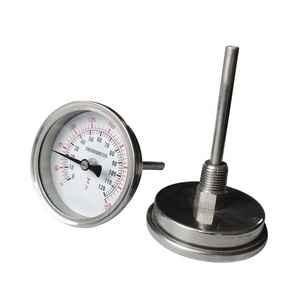 Termômetro industrial bimetálico de aço inoxidável, medição de temperatura - Product Image 2