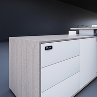 Conception moderne élégante de table de bureau/bureau exécutif de PDG de surface solide
