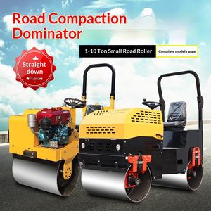 Rodillo Compactador de Carreteras con Rueda Simple o Doble de Acero, Vibración Hidráulica Completa, para Césped y Carreteras - Product Image 1