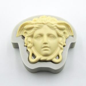 DM322 3D <span class=keywords><strong>Snaker</strong></span> Medusa busto scultura greca torta fondente cioccolato stampo da forno cera sapone candela fare stampo in silicone - Product Image 3