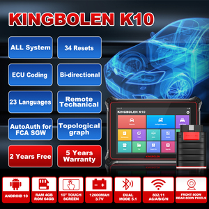 Kingbolen K10 Autoscanner Obd2 34 Reset Volledige Systemen <span class=keywords><strong>Ecu</strong></span> Codering Actieve Test Auto Diagnostische <span class=keywords><strong>Tool</strong></span> Voor Alle Auto 3 Jaar Update - Product Image 2
