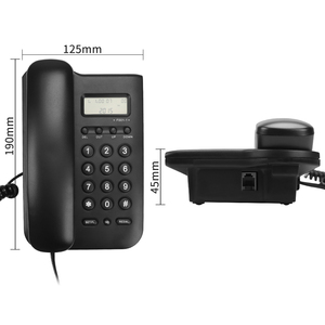 Prix d'usine Téléphone fixe de bureau Téléphones de bureau Téléphone d'identification de l'appelant analogique avec écran LCD - Product Image 3