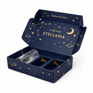 กล่องบรรจุภัณฑ์เครื่องสำอางแบบกำหนดเอง วัสดุรีไซเคิลรักษ์โลกสุดหรู กล่องไปรษณีย์ลูกฟูกสำหรับของขวัญ พร้อมตัวแบ่งช่องสำหรับเครื่องสำอาง พิมพ์โลโก้ได้ตามต้องการ - Product Image 1