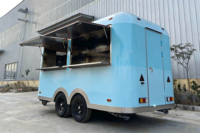 Remorques de restauration rapide personnalisées en acier inoxydable SANSHELL FA400, isolées, pour hot-dogs, camions de vente ambulante, cuisines mobiles, stands de concession