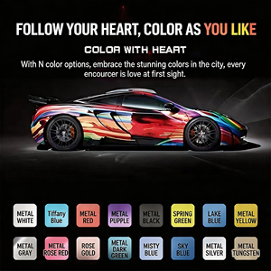 Vinilo Autoadhesivo PET con Efecto de Luz Especial para Envoltura de Autos, Vinilo Satinado Libre de Burbujas, Vinilo que Cambia de Color para Envoltura de Autos, Glint OEM ODM - Product Image 3