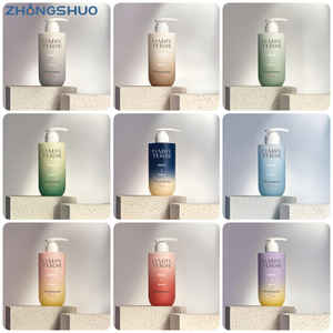 Flacon de Shampooing Dégradé de Luxe Personnalisé Vide en <span class=keywords><strong>Plastique</strong></span> PET, Emballage Cosmétique pour Lait Corporel, Bouteilles de Gel Douche 200ml 300ml 500ml - Product Image 2