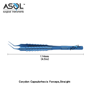 Instrumen Ophthalmic baik <span class=keywords><strong>Corydon</strong></span> <span class=keywords><strong>Capsulorhexis</strong></span> <span class=keywords><strong>Forceps</strong></span> lurus untuk katarak operasi - Product Image 2