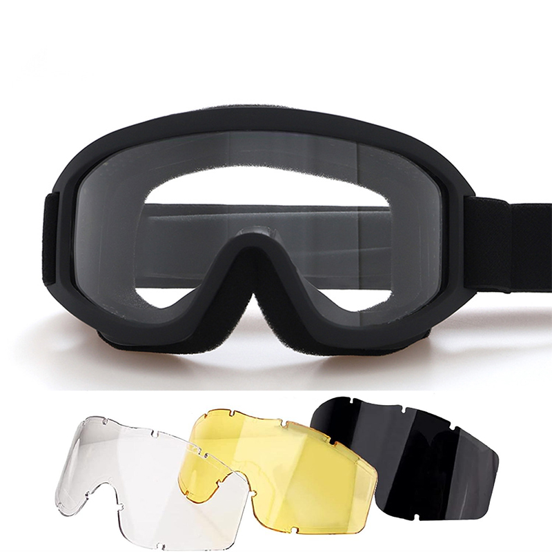KIT LUNETTES TACTIQUES ASG AVEC 3 VERRES STRIKE SYSTEMS