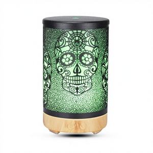 Difusor de Aroma con Diseño de Calavera Hueca, 100 ml, Humidificador de Aceites Esenciales con Alimentación USB y Luz LED, para Uso Doméstico y Comercial - Product Image 2