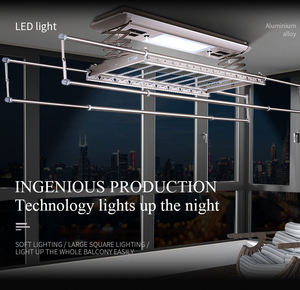 Tendedero eléctrico montado en el techo para el hogar inteligente del fabricante, Máquina secadora, sistema de lavandería interior automatizado - Product Image 2