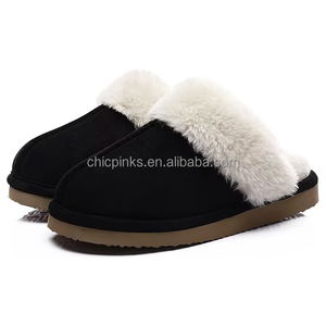 Pantoufles en fourrure synthétique douces et chaudes en gros personnalisées pour femmes - Product Image 6
