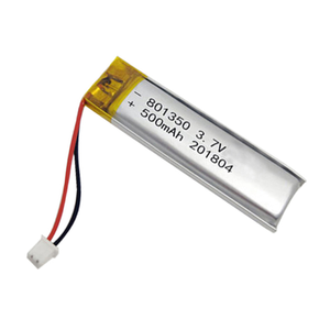 Baterai Lithium Polymer Lipo Isi Ulang GEB 801350 3.7V 500mAh Baterai Lithium Ion untuk Pembersih Wajah Kecantikan - Product Image 1