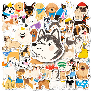สติกเกอร์ตกแต่งแบบกำหนดเองขายส่ง PVC กันน้ำ สติกเกอร์ไวนิลลายการ์ตูนสัตว์แบบไดคัทสำหรับเด็ก - Product Image 6