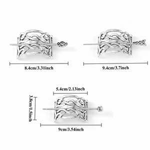 Horquilla de Pelo con Diseño de Árbol del Amor, Estilo Punk Retro Vikingo, Inspirada en la Mitología Noruega, para Mujer - Product Image 3