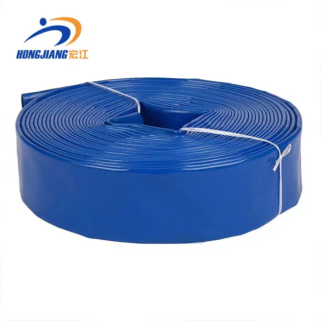 Fabricant chinois 1.5 2 3 4 6 8 pouces Pvc Flexible pose de tuyau d'irrigation à décharge plate pose de tuyau plat