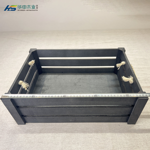 Boîtes de rangement en bois écologiques modernes en gros avec corde rustique, boîtes de rangement pour fruits pratiques, prix abordables - Product Image 6