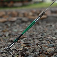 Sangle de tension multifonctionnelle portable pour tente de camping, avec crochet et élastique en latex pour extérieur