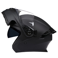 Casque de moto certifié DOT, ABS, double visière anti-buée, toutes saisons, universel, casque de moto à visière amovible