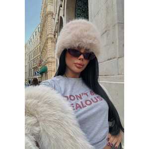 Cream Plush <b>Scarf</b> <b>Hat</b> & <b>Glove</b> <b>Sets</b>-Cozy Winter Accessory - Product Image 3