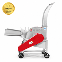 Hacheuse de fourrage commerciale en acier inoxydable 9Z-5.5A, broyeur de fourrage
