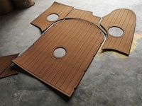 2004 Rinker 232 Plate-forme de bain Cockpit Pad Bateau EVA Mousse Faux Teck Deck Tapis de sol