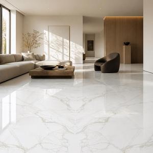 แผ่นหินขนาด 1840 * 3220 * 12 มม. รุ่น <span class=keywords><strong>Sofit</strong></span> สีทองเงาสีขาว เหมาะสำหรับวิลล่า อาคารสำนักงานขนาดใหญ่ และพื้นที่แบนราบ - Product Image 5