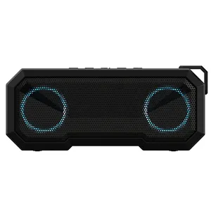 Haut-parleur BT Portable sans fil avec Microphone, Angle sans fil 1 IPX5 résistant à l'eau, 2x5 W, Support AUX de 3.5mm