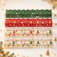 Supports de Mahjong de Noël en Acrylique de Luxe avec Poussoirs, Supports Festifs Ondulés pour Tuiles de Mahjong, Idéal pour les Cadeaux de Noël et de Fêtes