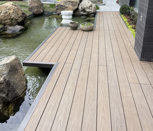 Dalles de terrasse en composite WPC modernes, imperméables, en plastique <span class=keywords><strong>et</strong></span> <span class=keywords><strong>bois</strong></span> PE, pour patio, jardin, extérieur - Product Image 6
