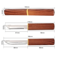 Couteau de camping 2-en-1 double usage, ultra-affûté, écologique, en acier inoxydable avec manche en plastique et étui