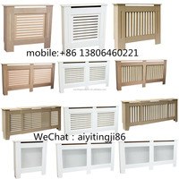 SG-LL143 MDF Attrayant Diamond Cross Grill Pattern Blanc-Couvercle de radiateur non peint à vendre