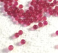 Stock important # 5 sphères de corindon rubis, pierres précieuses en vrac, prix de gros, pierres précieuses créées en laboratoire, différentes tailles, matières premières pour bijoux