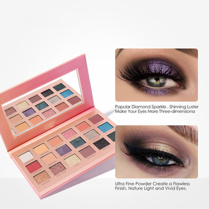Grosir Vegan & bebas zat warna Eye Shadow berpigmen tinggi Matte palet rias mata berkilau - Product Image 4