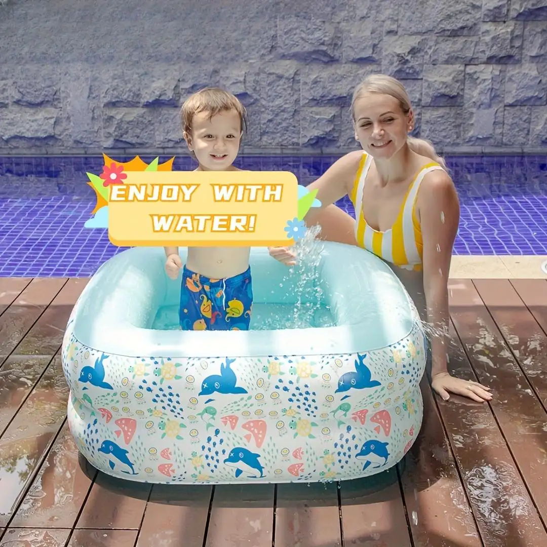 घरेलू उपयोग के लिए मिनी फोल्डिंग पीवीसी इन्फ्लेटेबल बेबी स्पा बाथ पूल पिछवाड़े आउटडोर स्विमिंग बाथ पूल