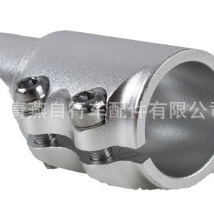 Tija de manillar para bicicleta de montaña, abrazadera de manillar de 31,8mm, 25,1-26,5mm, mecanizada por CNC, elevador de horquilla de alta resistencia, negro y plateado - Product Image 5