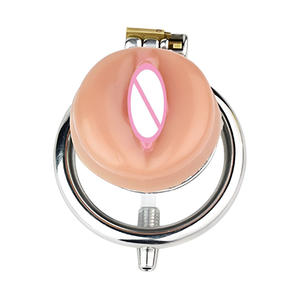 Vagina travesti con cierre <span class=keywords><strong>de</strong></span> <span class=keywords><strong>castidad</strong></span> negativo <span class=keywords><strong>de</strong></span> acero inoxidable para que los hombres se vistan como partes privadas <span class=keywords><strong>de</strong></span> las mujeres, novedad <span class=keywords><strong>de</strong></span> 2017 - Product Image 4