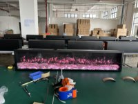 Cheminée électrique encastrée de 24 pouces avec LED et flamme de bûches simulée, fabrication OEM/ODM pour chambre à coucher intérieure, petit appartement, meuble TV