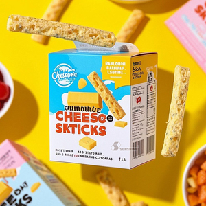 Tùy chỉnh sinh thái thân thiện phim hoạt hình bao bì thực phẩm nhà sản xuất protein Cookie Snack Biscuit Hộp bao bì - Product Image 3