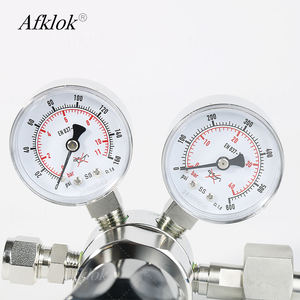 Regolatore di pressione monostadio per azoto elio 600psi ingresso/160psi sbocco in acciaio inox 316L regolabile per propano Argon - Product Image 2