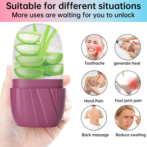 Rodillo de Hielo para Masaje Facial, Compresa Facial Hidratante de Silicona, Modelo de Rodillo de Hielo para Uso Doméstico - Product Image 2