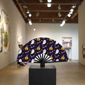 พัดไม้ไผ่แบบดั้งเดิมขนาด 33 ซม. ผ้าเพ้นท์ลายประวัติบริษัท ลำดับเวลาประวัติศาสตร์บริษัท ของที่ระลึกพนักงาน ศิลปะพื้นบ้าน ความรัก - Product Image 5