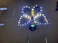 Machine à LED Papillon Volant Télécommandée, Cadre en Alliage d'Aluminium, 16 Couleurs Changeantes, Indice IP33, Lumière du Jour 5000K