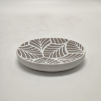 1 ensemble d'accessoires de salle de bain en résine, motif de feuilles naturelles, nouveau design, 2021